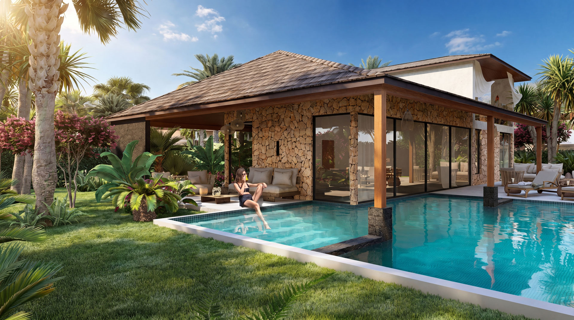 Flor de Pacifico luxury residence architectural rendering