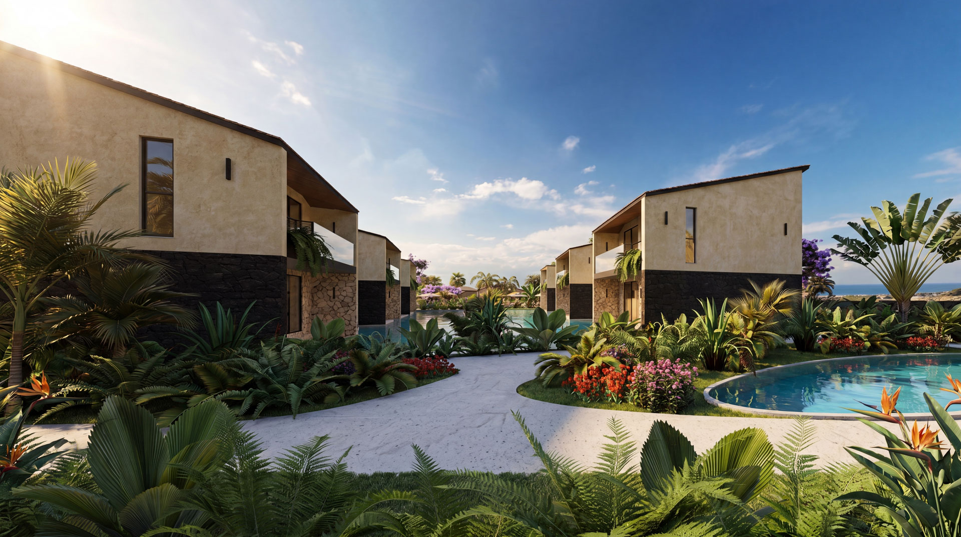 Flor de Pacifico luxury residence architectural rendering