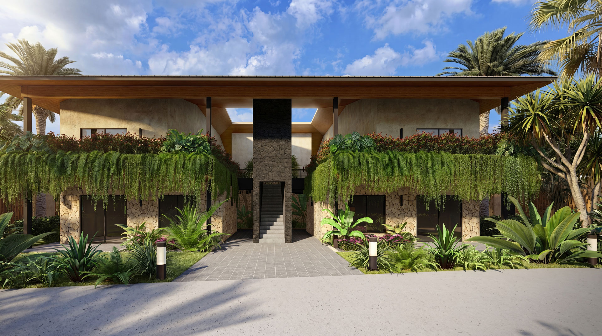Flor de Pacifico luxury residence architectural rendering