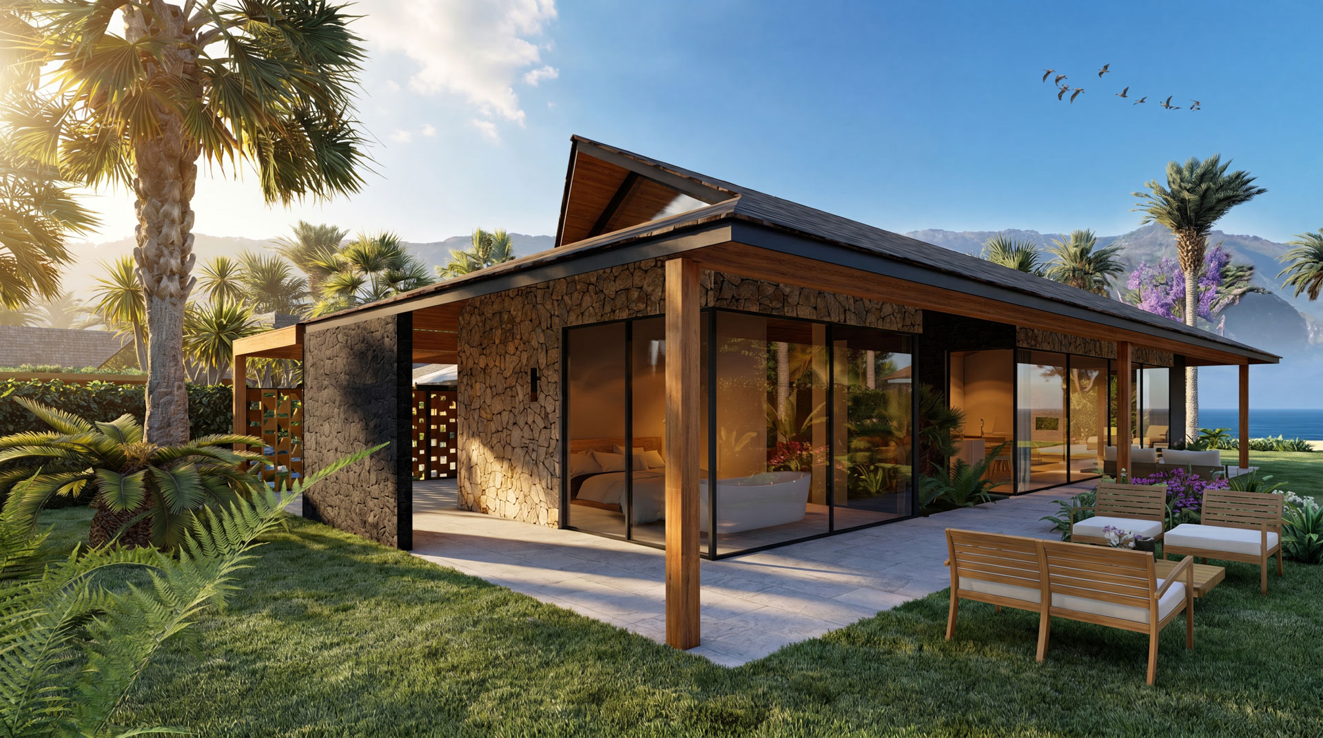 Flor de Pacifico luxury residence architectural rendering