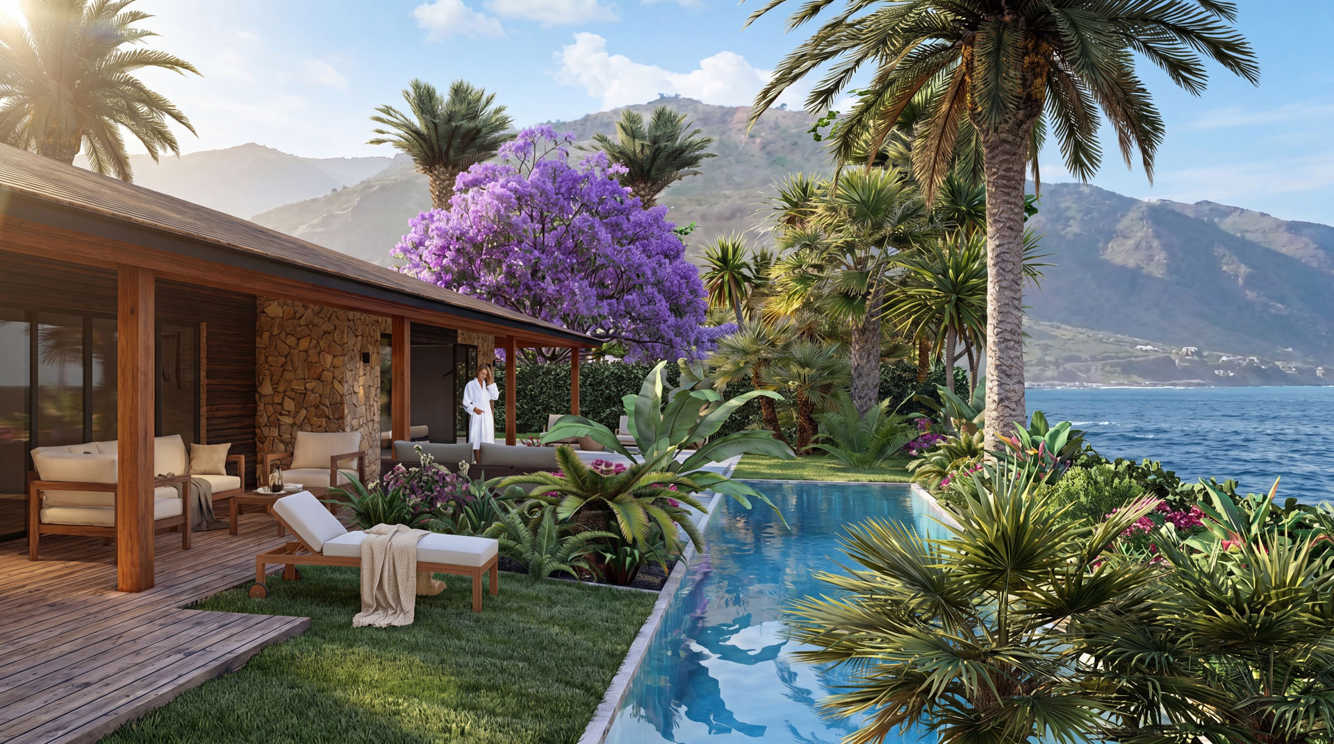 Flor de Pacifico luxury residence architectural rendering