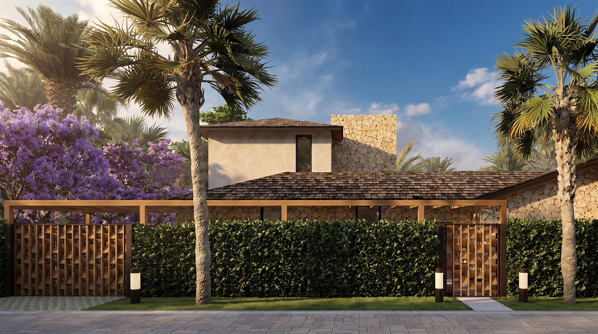 Flor de Pacifico luxury residence architectural rendering