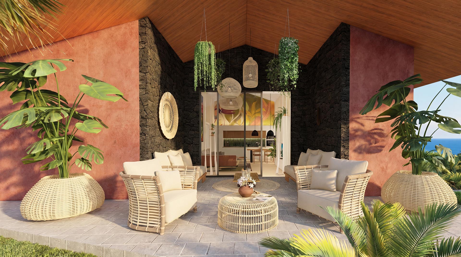 Flor de Pacifico luxury residence architectural rendering