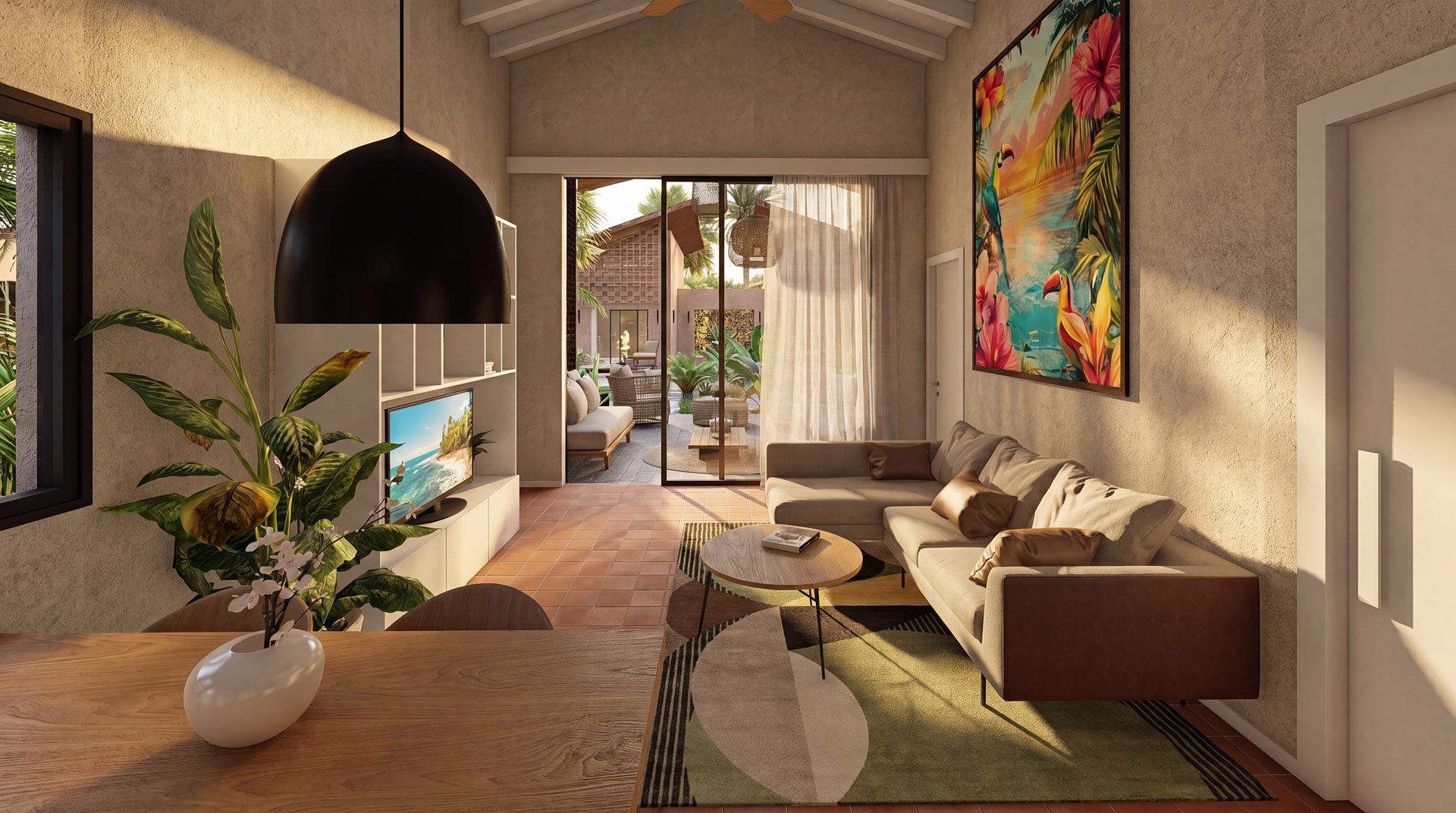 Flor de Pacifico luxury residence architectural rendering