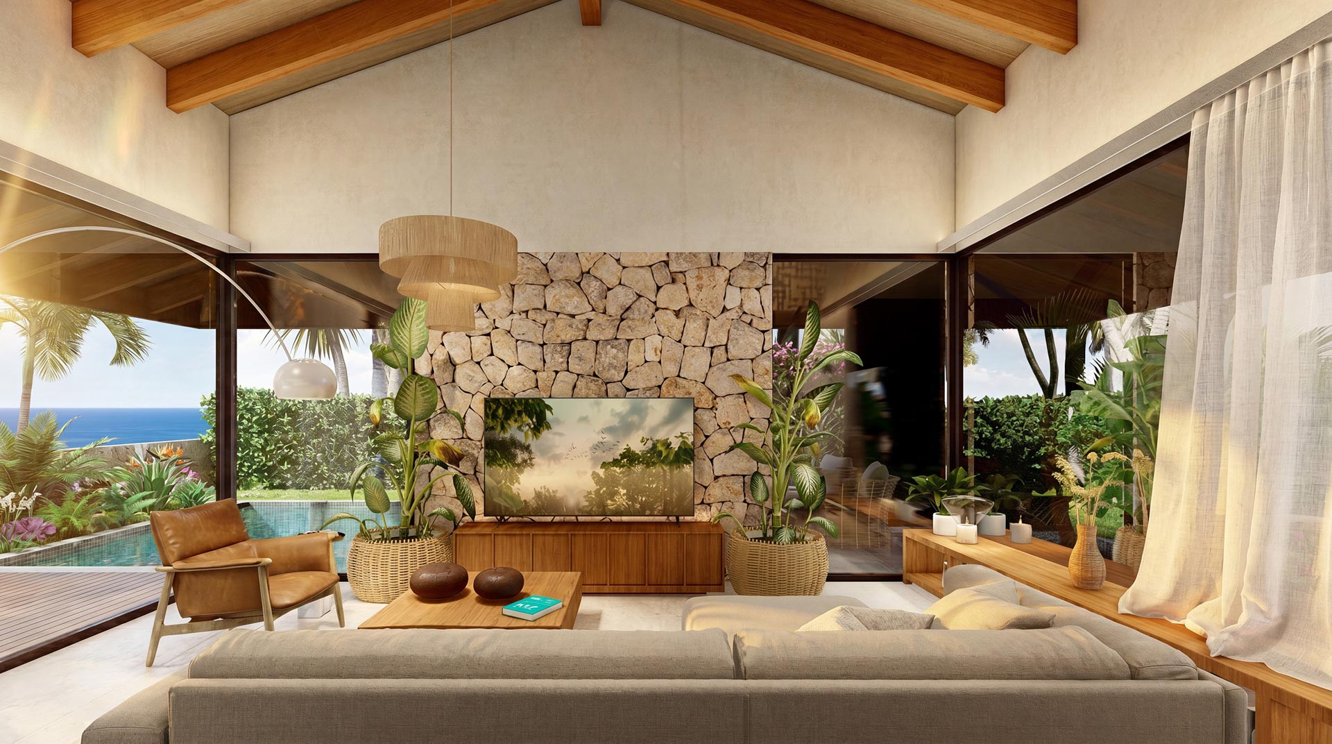 Flor de Pacifico luxury residence architectural rendering