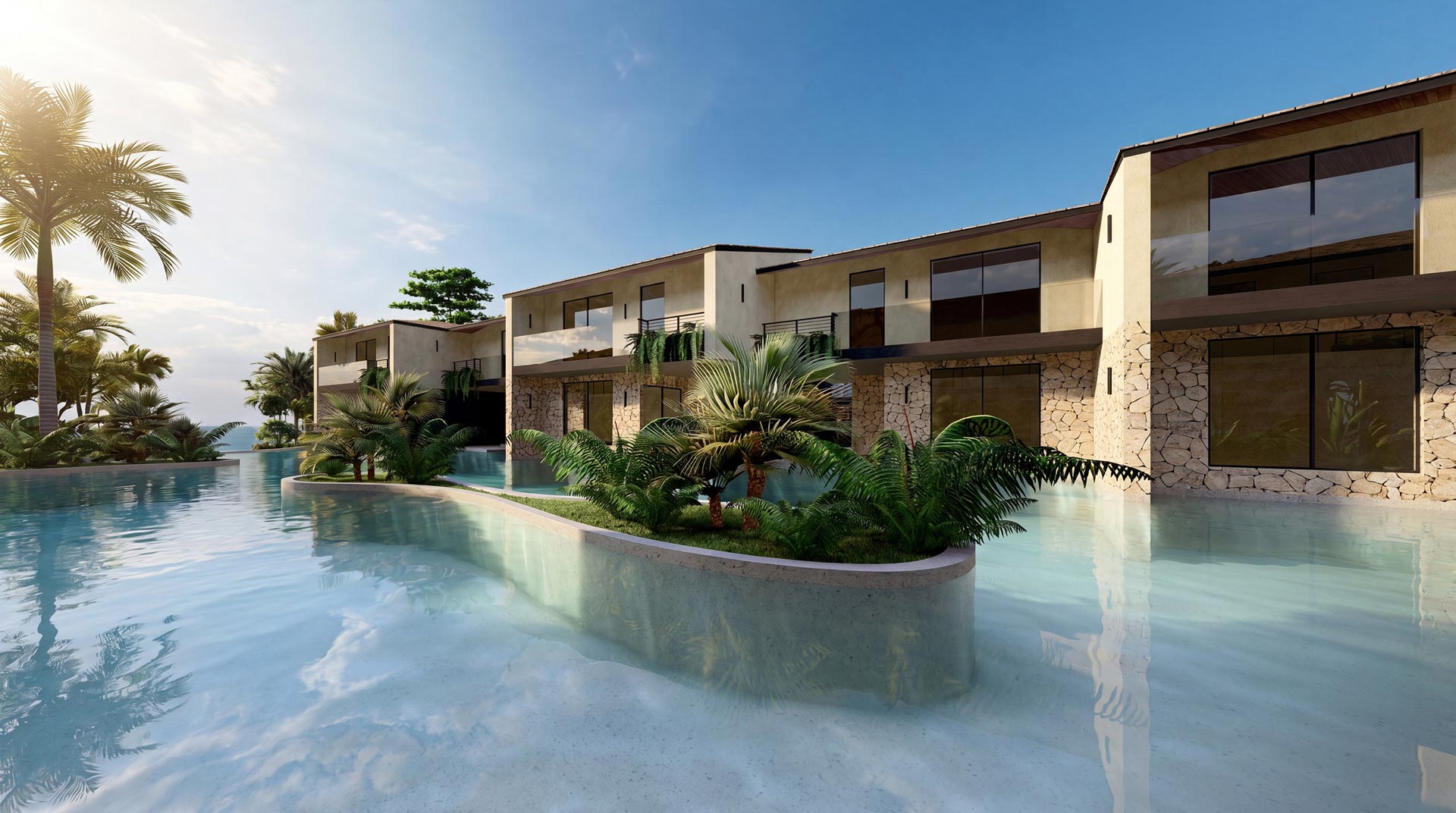Flor de Pacifico luxury residence architectural rendering