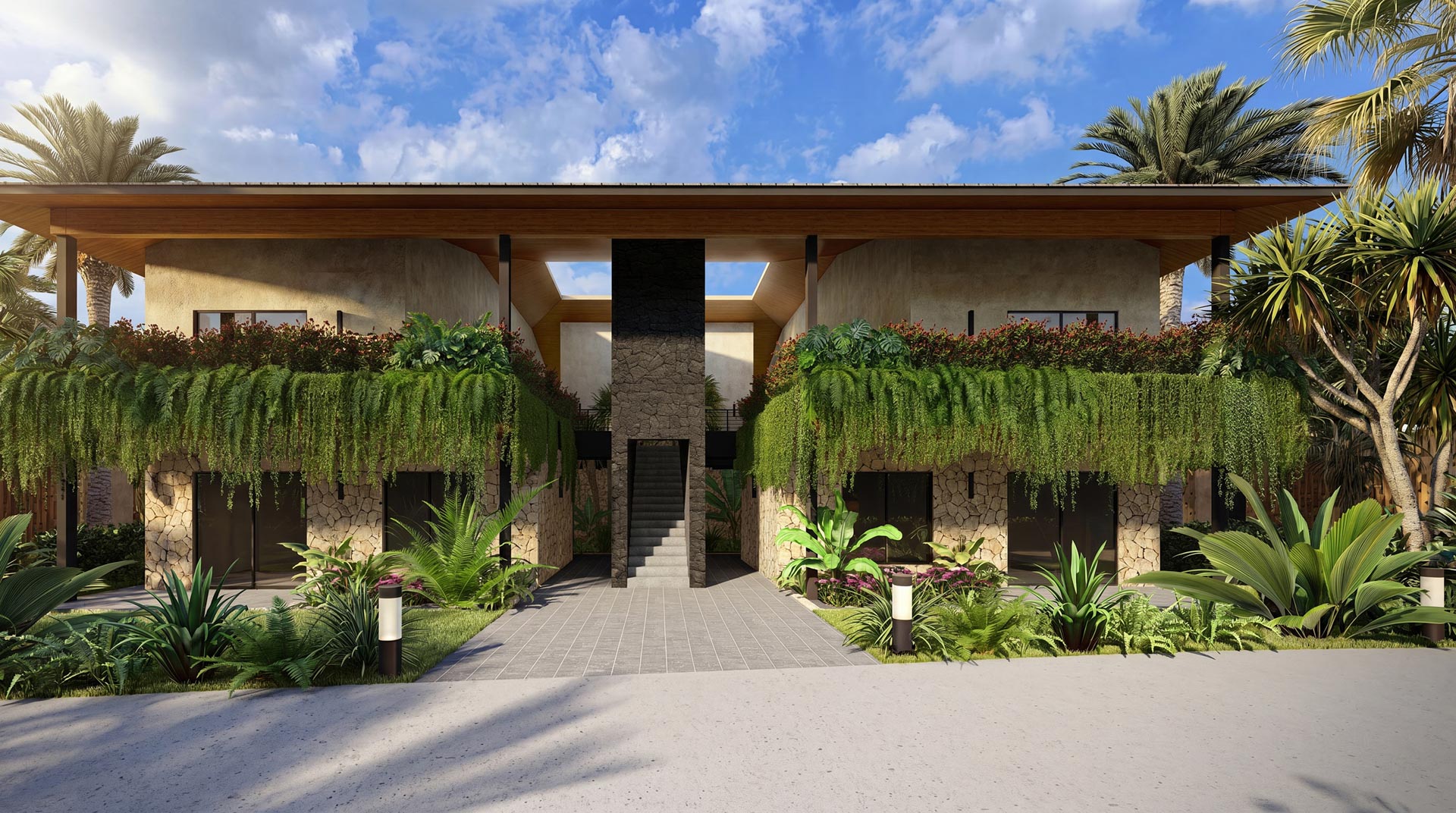 Flor de Pacifico luxury residence architectural rendering