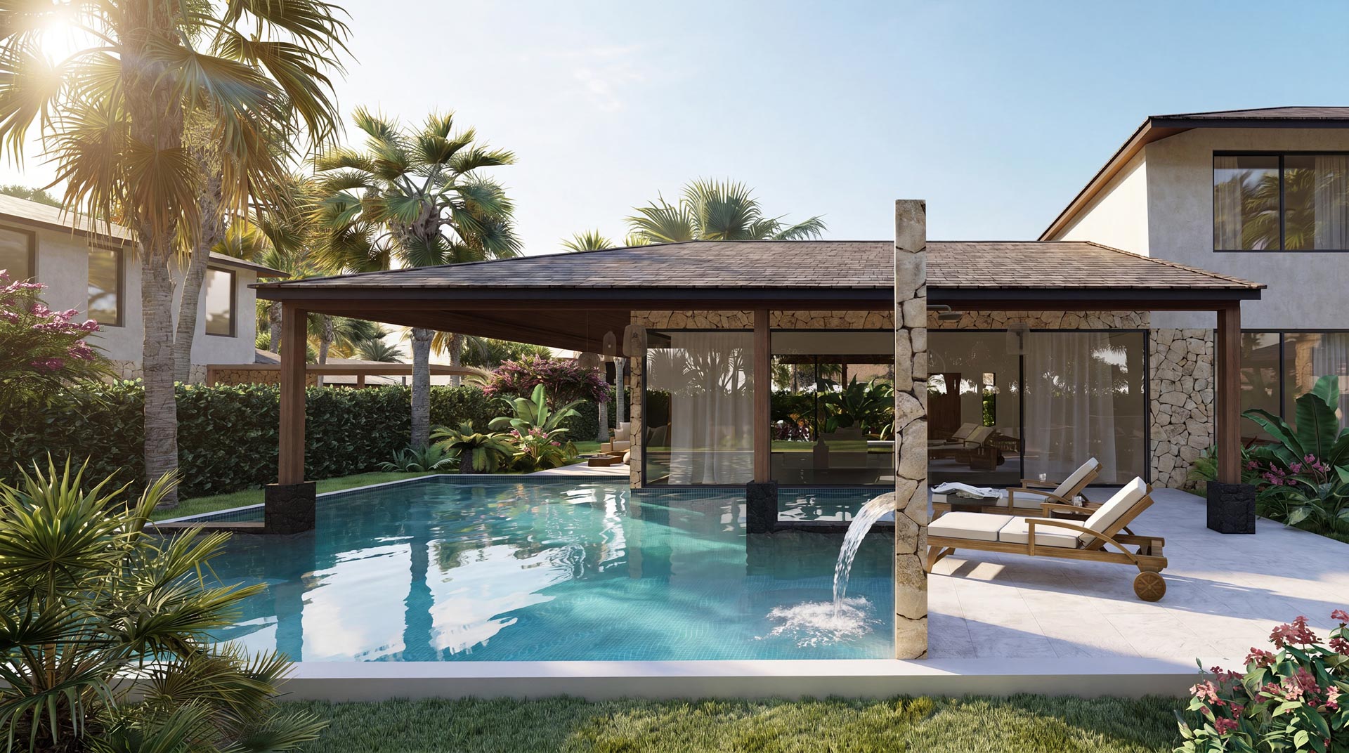 Flor de Pacifico luxury residence architectural rendering