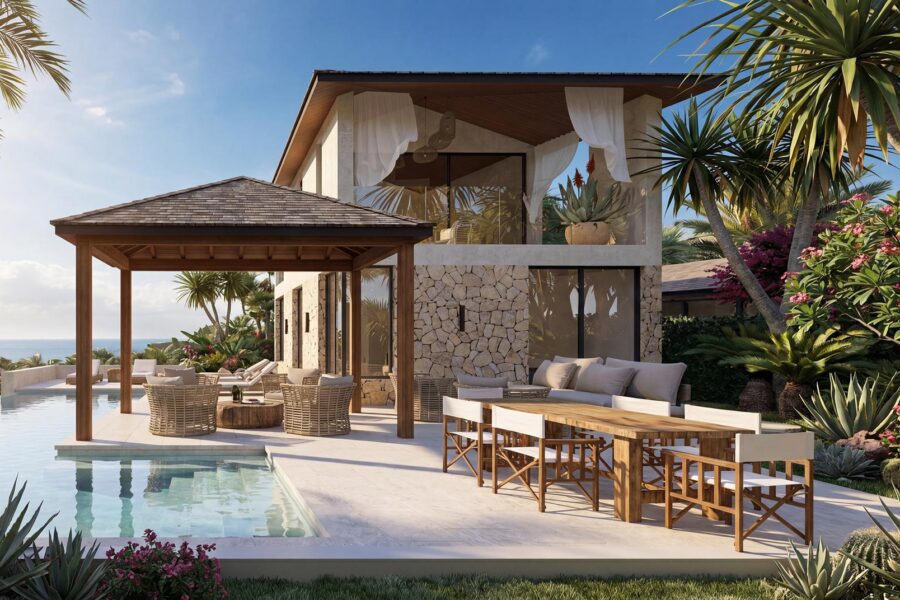 Flor de Pacifico luxury residence architectural rendering