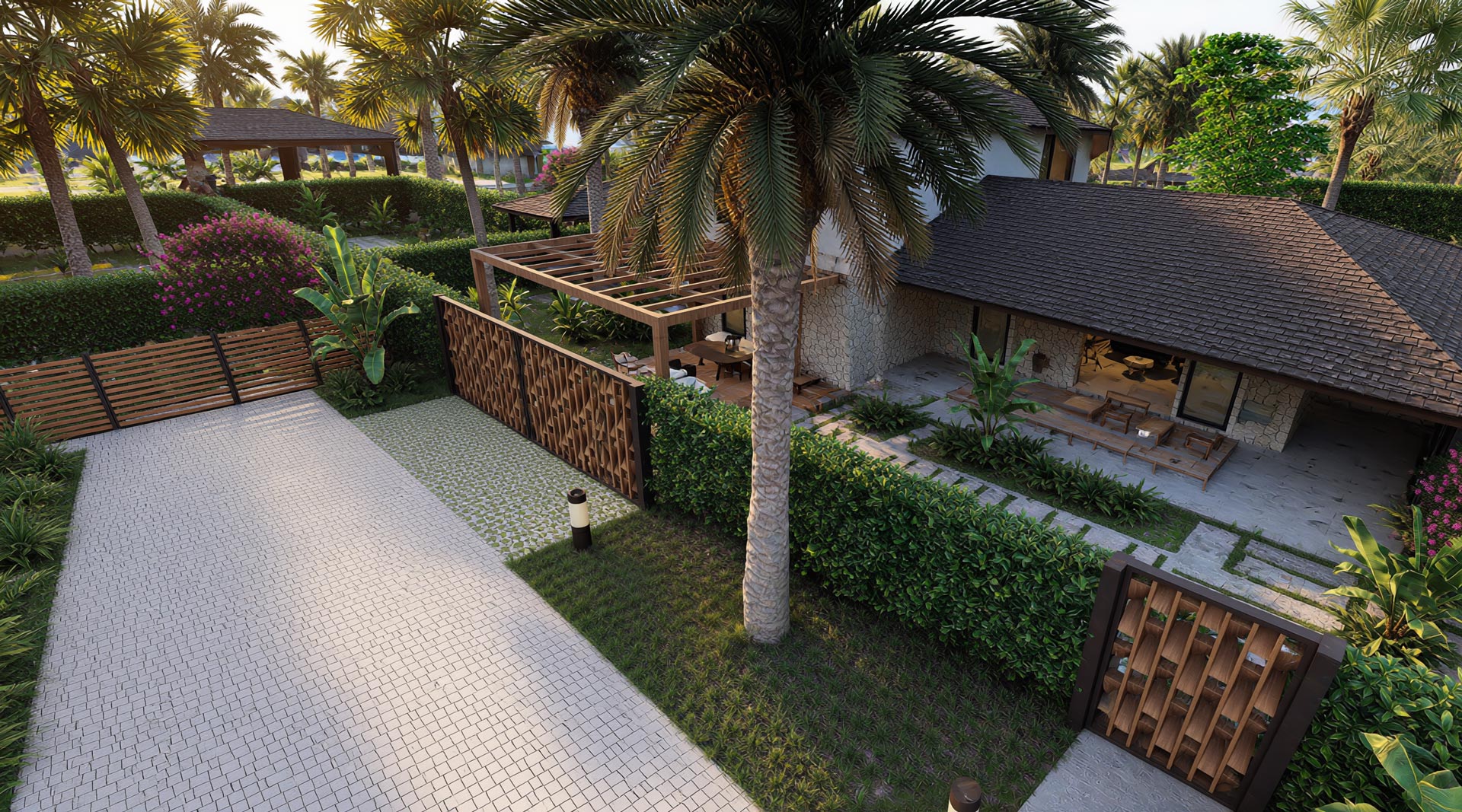 Flor de Pacifico luxury residence architectural rendering