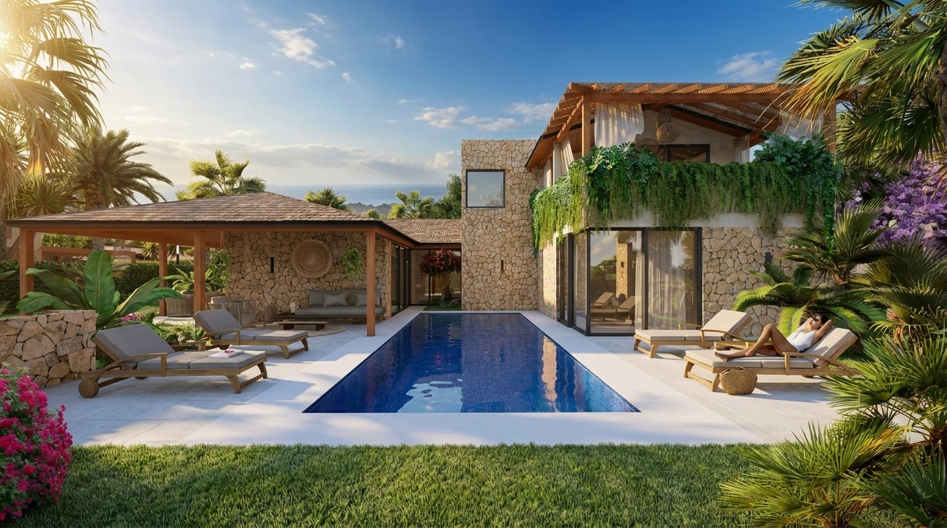 Flor de Pacifico luxury residence architectural rendering