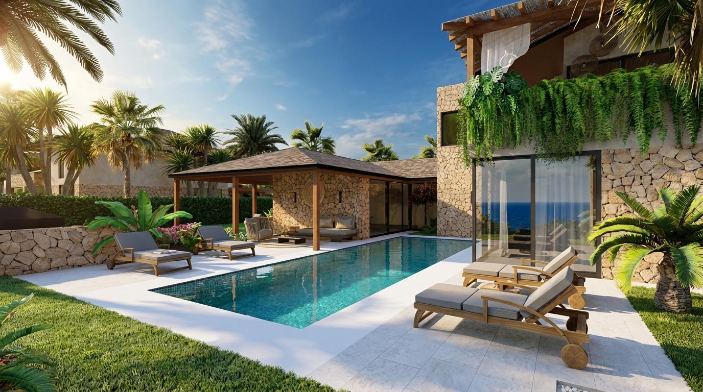 Flor de Pacifico luxury residence architectural rendering